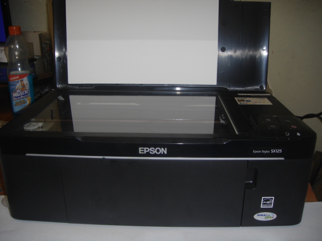 Прочистка печатающей головки Epson